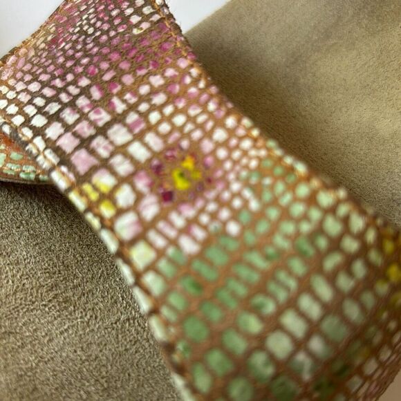 Dansko Sonnet Snake Print metallic rainbow sandal shoes 41 US 9.5/10 - Picture 8 of 9